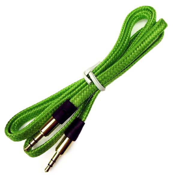 Braided metal audio cable